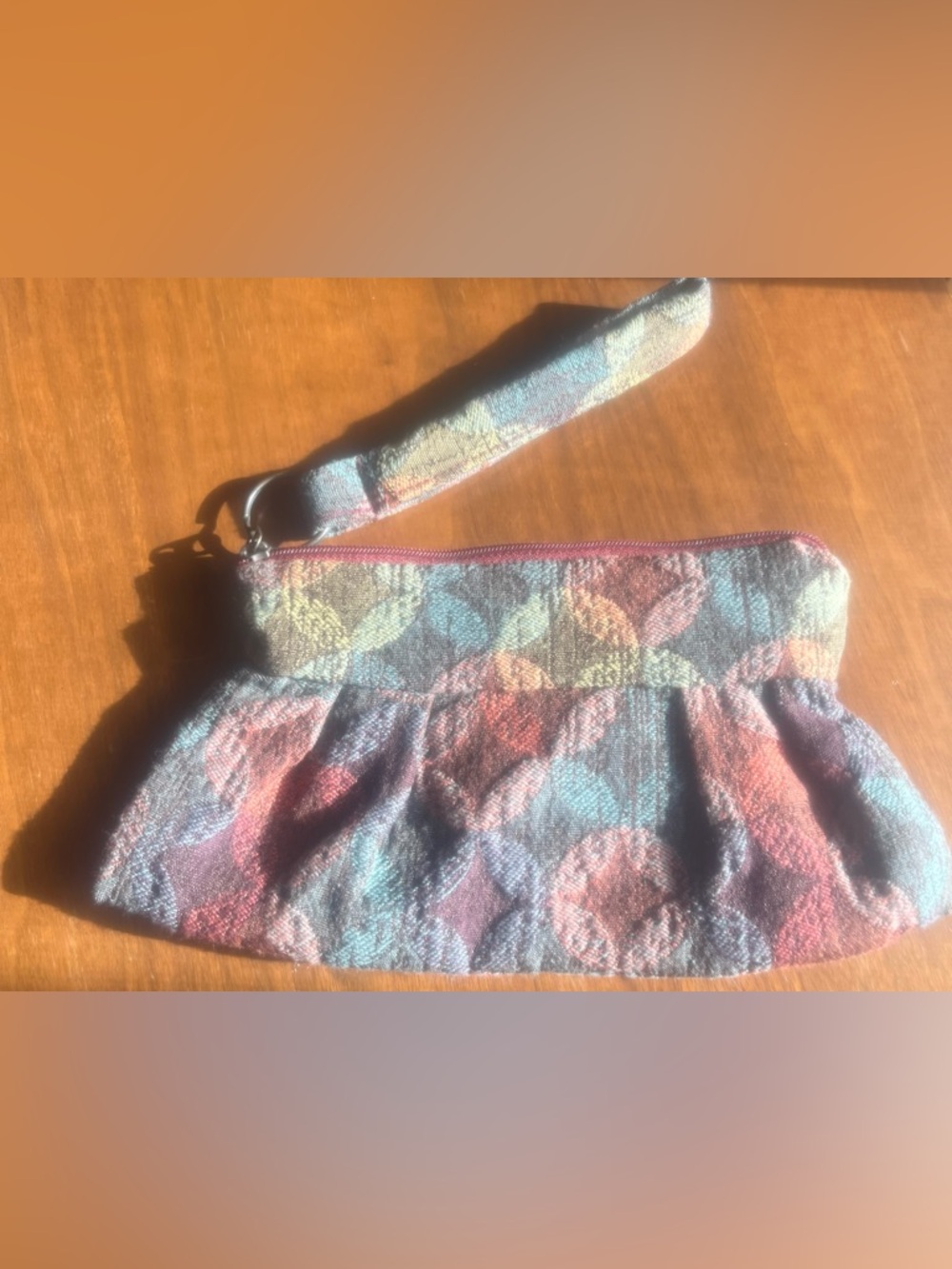 Maruca Jacquard Tapestry Handmade Boulder CO Wristlet Clutch Multicolor